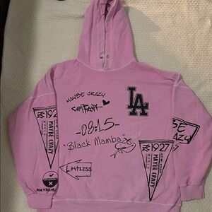 Pink Graphic Hoodie
